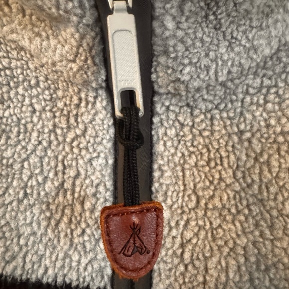 Pendleton Jacket & Vest Set National Park Glacier Stripe Sherpa Mens S/M fullZip - Picture 10 of 14